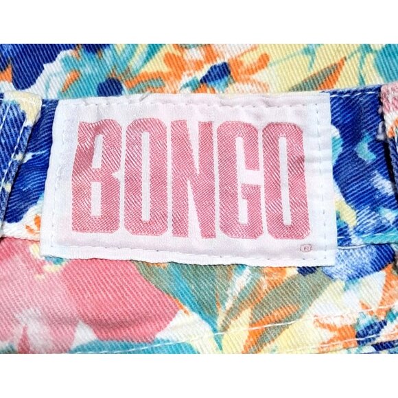 Vintage 90s Bongo Floral Jean Shorts Womens Size 9 High-Waisted Denim Cut-Offs J - Picture 2 of 9